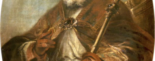 459px-herrera mozo san leon magno lienzo. Ovalo. 164 x 105 cm. museo del prado